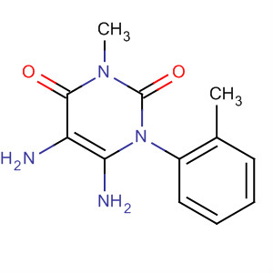 2,4(1H,3H)-Pyrimidinedione, 5,6-diamino-3-methyl-1-(2-methylphenyl)- molecular structure