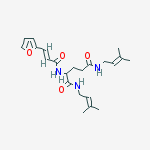 2-[[(e)-3-(furan-2-yl)prop-2-enoyl]amino]-n,n'-bis(3-methylbut-2-enyl)pentanediamide