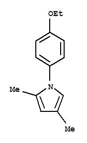 1H-Pyrrole,1-(4-ethoxyphenyl)-2,4-dimethyl- molecular structure