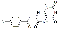 2,4,6(3H)-Pteridinetrione,  7-[2-(4-chlorophenyl)-2-oxoethyl]-1,5-dihydro-1,3-dimethyl-
