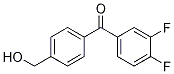 (3,4-difluorophenyl)(4-(hydroxymethyl)phenyl)methanone molecular structure