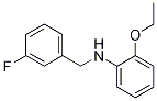 2-Ethoxy-N-(3-fluorobenzyl)aniline, 97% molecular structure