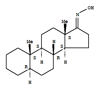 5α-Androstan-17-one oxime molecular structure