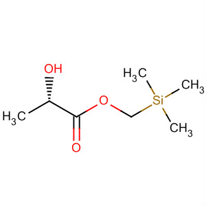 Propanoic acid, 2-hydroxy-, (trimethylsilyl)methyl ester, (S)- molecular structure