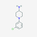 1-(3-CHLORO-PHENYL)-PIPERIDIN-4-YLAMINE molecular structure