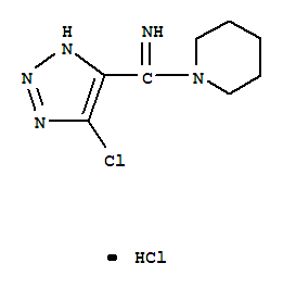 5-chloro-N-[(1E)-piperidin-1-ylmethylidene]-2H-1,2,3-triazol-4-amine hydrochloride