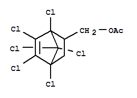 (1,4,5,6,7,7-hexachlorobicyclo[2.2.1]hept-5-en-2-yl)methyl acetate molecular structure
