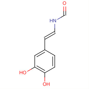 Formamide, N-[2-(3,4-dihydroxyphenyl)ethenyl]-, (E)- molecular structure
