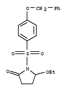 1-{[4-(benzyloxy)phenyl]sulfonyl}-5-ethoxypyrrolidin-2-one molecular structure