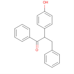 1-Propanone, 2-(4-hydroxyphenyl)-1,3-diphenyl- molecular structure