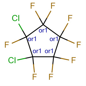 Cyclopentane, 1,2-dichloro-1,2,3,3,4,4,5,5-octafluoro-, cis- molecular structure