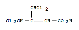 2-butenoic acid, 4,4-dichloro-3-(dichloromethyl)- molecular structure