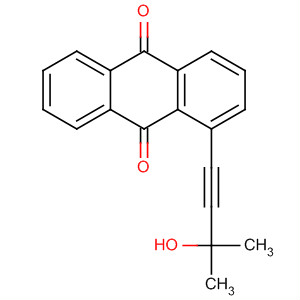 9,10-Anthracenedione, 1-(3-hydroxy-3-methyl-1-butynyl)- molecular structure