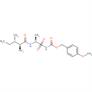 L-Alaninamide, N-[[(4-methoxyphenyl)methoxy]carbonyl]-L-isoleucyl- molecular structure