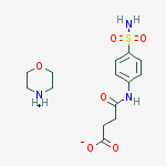 morpholin-4-ium 4-oxo-4-[(4-sulfamoylphenyl)amino]butanoate molecular structure