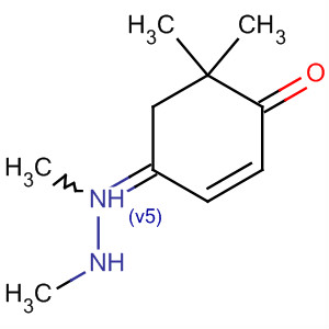 2-Cyclohexen-1-one, 6,6-dimethyl-, dimethylhydrazone molecular structure