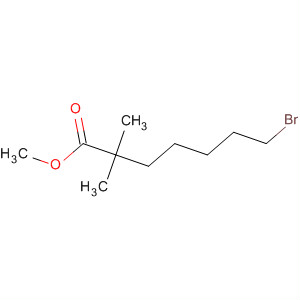 Heptanoic acid, 7-bromo-2,2-dimethyl-, methyl ester molecular structure