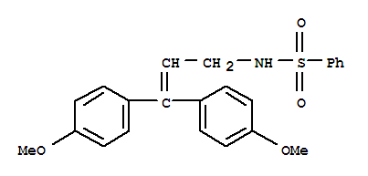 N-[3,3-bis(4-methoxyphenyl)prop-2-en-1-yl]benzenesulfonamide molecular structure