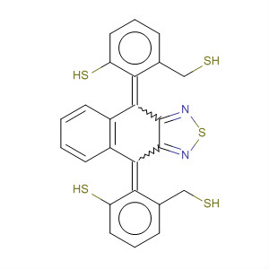 Naphtho[2,3-c][1,2,5]thiadiazole,4,9-bis(1,3-benzodithiol-2-ylidene)-4,9-dihydro- molecular structure