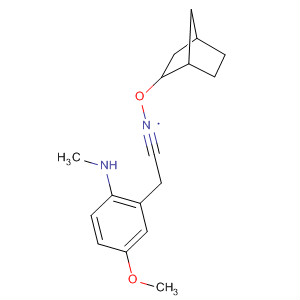 Benzeneacetonitrile,3-(bicyclo[2.2.1]hept-2-yloxy)-4-methoxy-a-(methylamino)- molecular structure