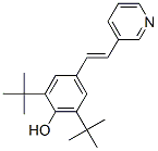 2,6-di-tert-butyl-4-(2-(3-pyridinyl)ethenyl)phenol molecular structure