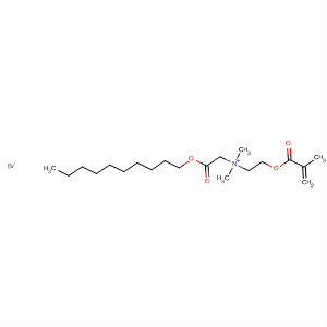 Ethanaminium,2-(decyloxy)-N,N-dimethyl-N-[2-[(2-methyl-1-oxo-2-propenyl)oxy]ethyl]-2-oxo-, bromide molecular structure