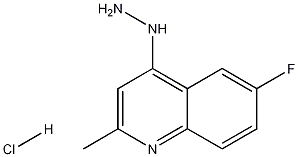 6-Fluoro-4-hydrazino-2-methylquinoline hydrochloride molecular structure