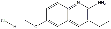 2-Amino-3-ethyl-6-methoxyquinoline hydrochloride molecular structure