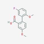 2-(5-fluoro-2-methoxyphenyl)-5-methoxybenzoic Acid molecular structure
