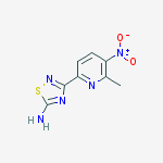 3-(6-Methyl-5-Nitro-2-Pyridinyl)-1,2,4-Thiadiazol-5-Amine molecular structure