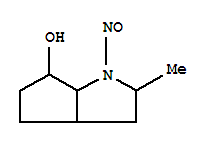CYCLOPENTA[B]PYRROL-6-OL,OCTAHYDRO-2-METHYL-1-NITROSO- molecular structure