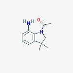 1-(7-amino-3,3-dimethylindolin-1-yl)ethanone