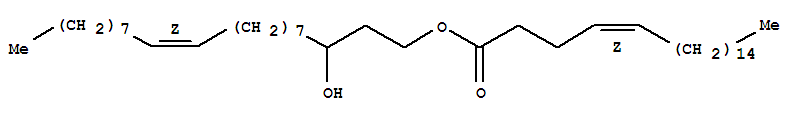 4-Eicosenoic acid,(11Z)-3-hydroxy-11-eicosen-1-yl ester, (4Z)- molecular structure