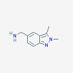 (2,3-dimethylindazol-5-yl)methanamine molecular structure