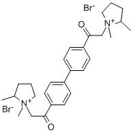 4,4-Bis((2-methylpyrrolidino)acetyl)biphenyl dimethiobromide