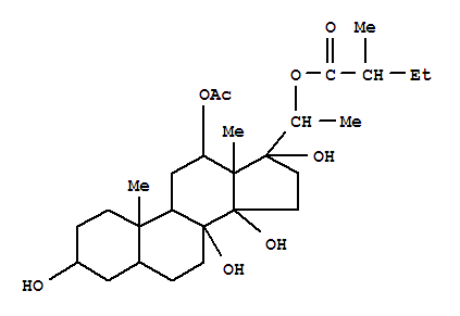 12-O-Acetyl-20-O-(2-methylbutyryl)dihydrosarcostin