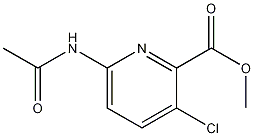Methyl 6-acetamido-3-chloropicolinate molecular structure
