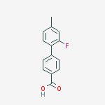 4-(2-fluoro-4-methylphenyl)benzoic Acid molecular structure