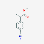 Methyl 2-(4-cyanophenyl)propanoate molecular structure