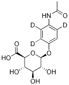4-ACETAMIDOPHENYL-D3 B-D-GLUCURONIDE molecular structure