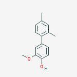 4-(2,4-dimethylphenyl)-2-methoxyphenol molecular structure