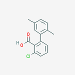 2-chloro-6-(2,5-dimethylphenyl)benzoic Acid molecular structure