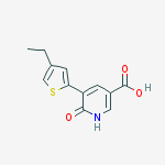 5-(4-ethylthiophen-2-yl)-6-oxo-1h-pyridine-3-carboxylic Acid molecular structure