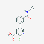 2-chloro-5-[3-(cyclopropylcarbamoyl)phenyl]pyridine-3-carboxylic Acid
