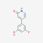 4-(3-FLUORO-5-HYDROXYPHENYL)-2-HYDROXYPYRIDINE molecular structure
