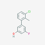 3-(3-chloro-2-methylphenyl)-5-fluorophenol molecular structure