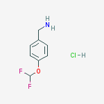 Benzenemethanamine, 4-(difluoromethoxy)-, hydrochloride molecular structure