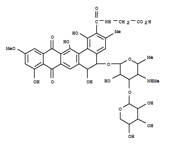 ({[(5S,6S)-1,6,9,14-tetrahydroxy-5-{[(2S,3R,4S,5S,6S)-3-hydroxy-6-(hydroxymethyl)-5-(methylamino)-4-{[(2S,3R,4S,5R)-3,4,5-trihydroxytetrahydro-2H-pyran-2-yl]oxy}tetrahydro-2H-pyran-2-yl]oxy}-11-methoxy-3-methyl-8,13-dioxo-5,6,8,13-tetrahydrobenzo[a]tetrac