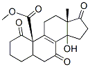 methyl 14-hydroxy-1,7,17-trioxoandrost-8-ene-19-oate molecular structure