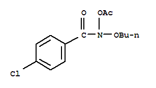 benzamide, N-(acetyloxy)-N-butoxy-4-chloro-